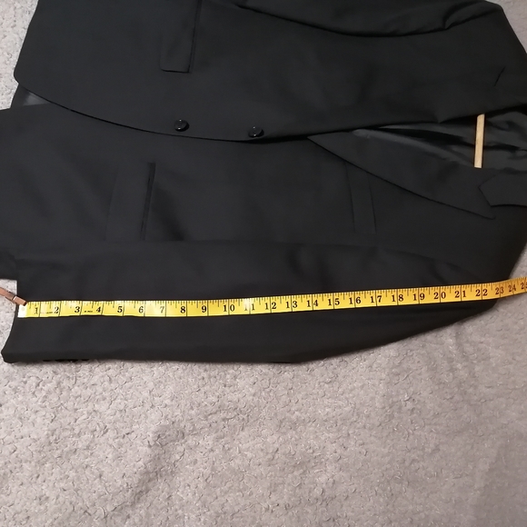 Calvin Klein Silk And Wool Single Breasted Suit Jacket Blazer Size 38S Gray. - Picture 7 of 7